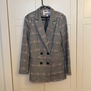 Walter Baker Plaid Blazer